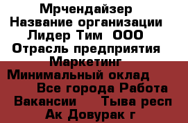 Мрчендайзер › Название организации ­ Лидер Тим, ООО › Отрасль предприятия ­ Маркетинг › Минимальный оклад ­ 23 500 - Все города Работа » Вакансии   . Тыва респ.,Ак-Довурак г.